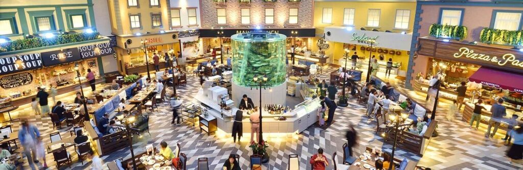 シーダパレスのバイキング料理