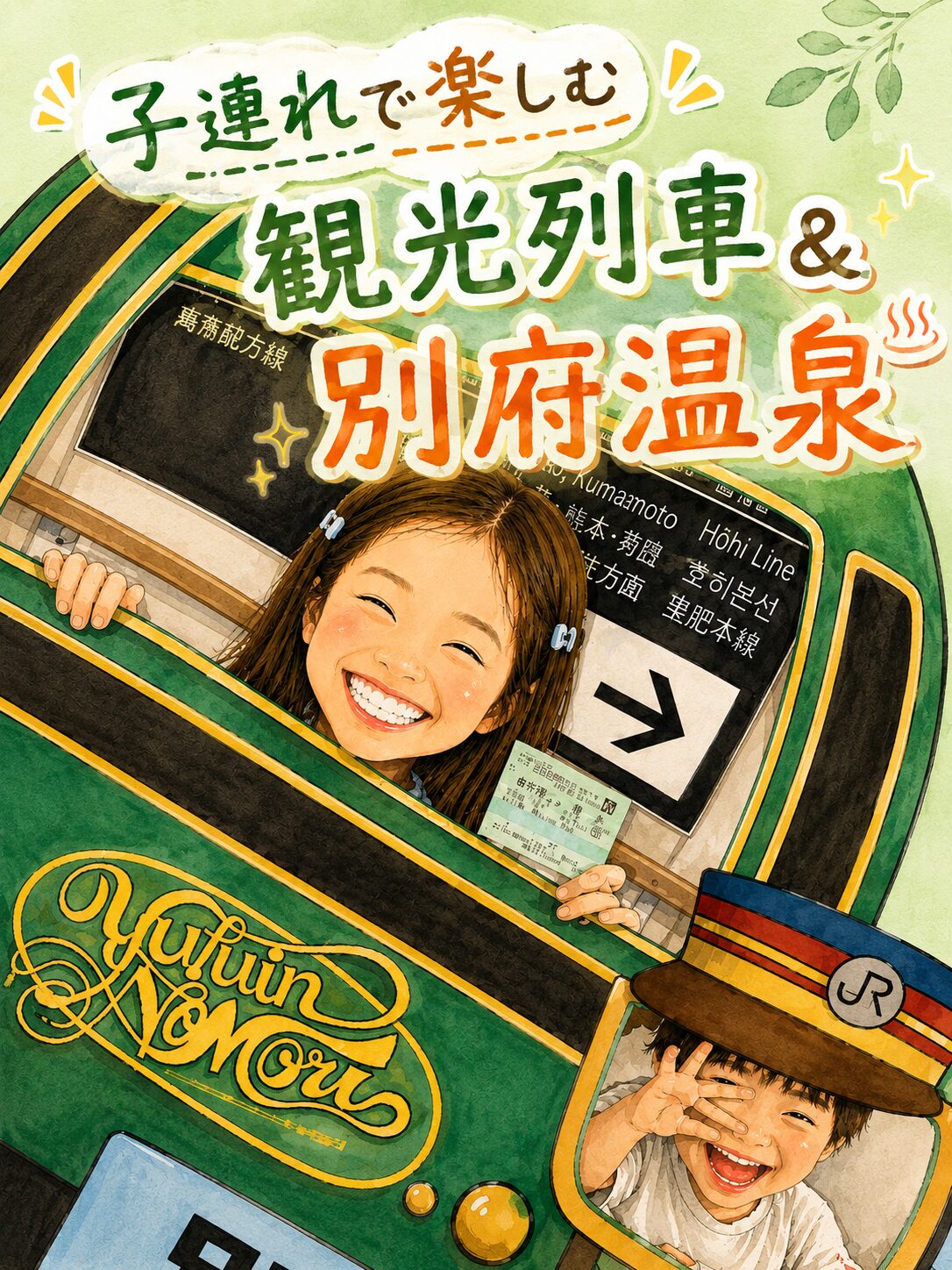 ゆふいんの森の子ども車掌さん